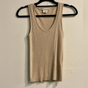 Taupe Abercrombie sweater tank xxs